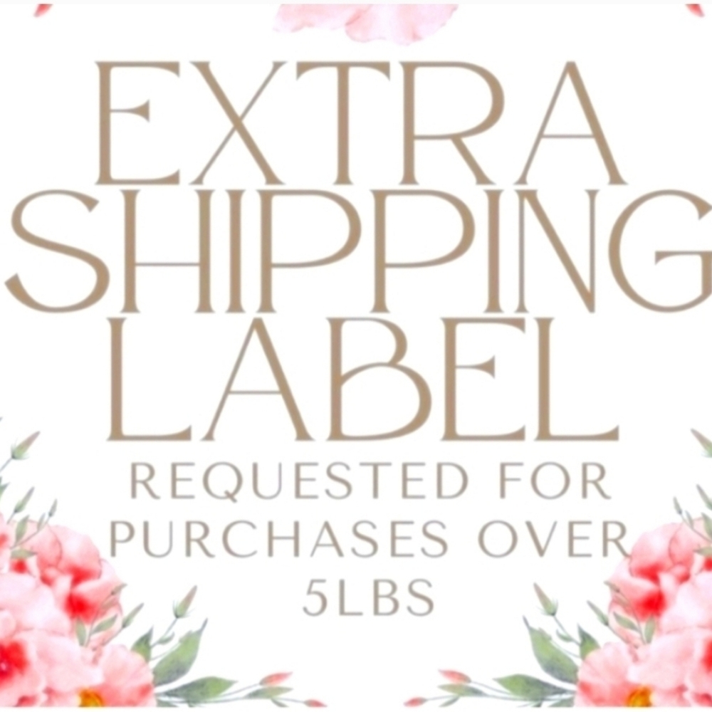 Be Seen Sales Extra Shipping Label with Floral Design